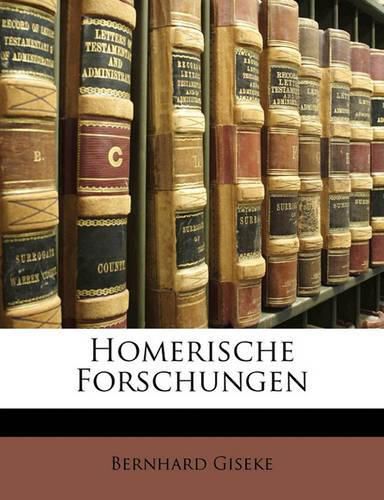 Cover image for Homerische Forschungen