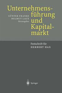 Cover image for Unternehmensfuhrung und Kapitalmarkt