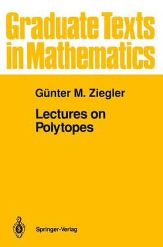 Cover image for Lectures on Polytopes