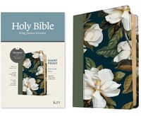 Cover image for KJV Personal Size Giant Print Bible, Filament-Enabled Edition (Leatherlike, Magnolia Sage Green, Red Letter)