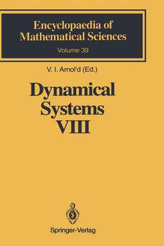 Cover image for Dynamical Systems VIII: Singularity Theory II. Applications