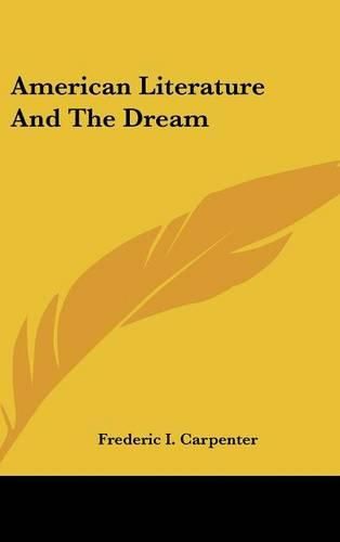 Cover image for American Literature and the Dream
