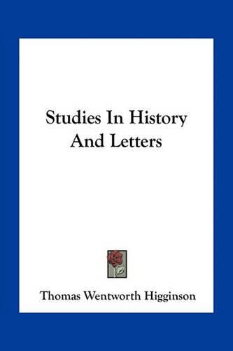 Cover image for Studies in History and Letters