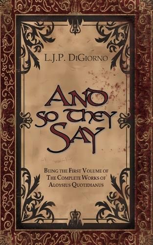 Cover image for And So They Say