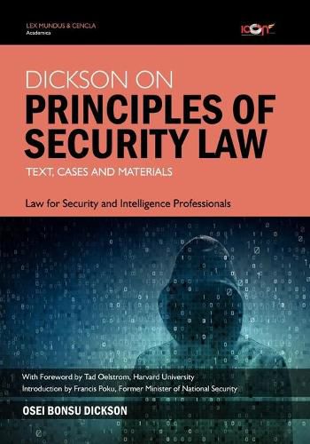 Cover image for Dickson on Principles of Security Law: Text, Cases and Materials