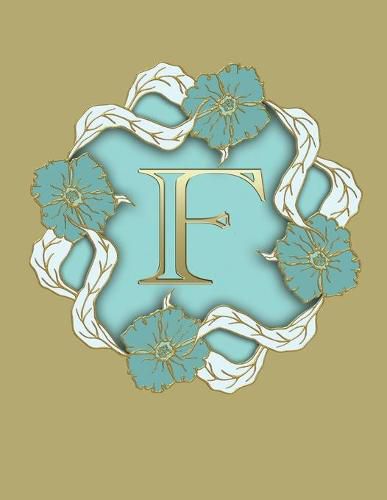 Cover image for F: 100 Pages 8.5 X 11 Monogram Notebook College Ruled Line Paper