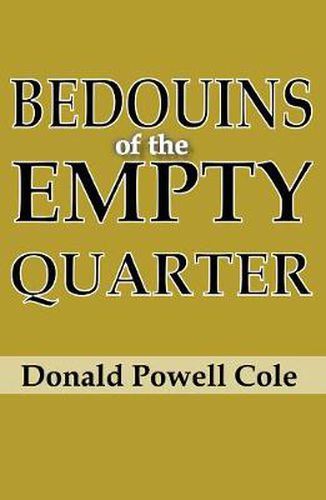 Cover image for Bedouins of the Empty Quarter