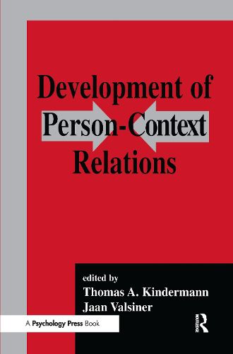 Cover image for Development of Person-context Relations