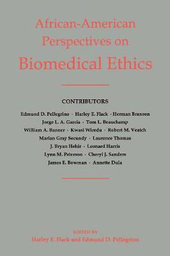 African-American Perspectives on Biomedical Ethics