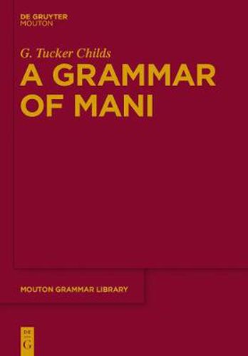 Cover image for A Grammar of Mani