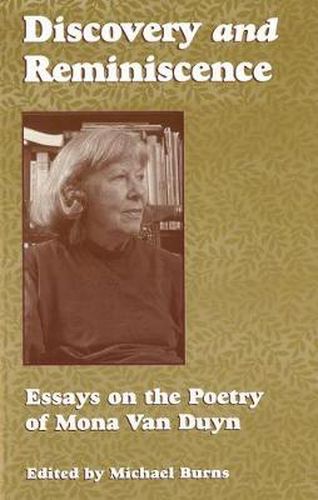 Cover image for Discovery & Reminiscence: Essays on the Poetry of Mona Van Duyn