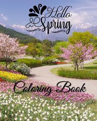 Cover image for Hello Spring Coloring Book