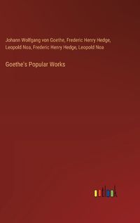 Cover image for Goethe's Popular Works