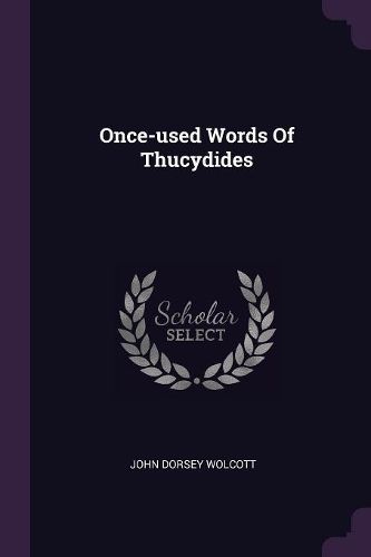 Cover image for Once-used Words Of Thucydides