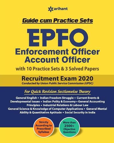 Cover image for Epfo (Enforcement Offier) Account Officer Guide Cum Practice Sets 2020