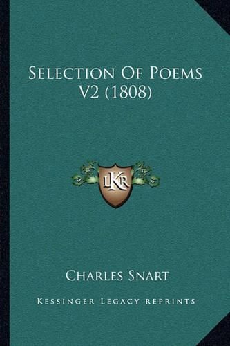 Cover image for Selection of Poems V2 (1808)