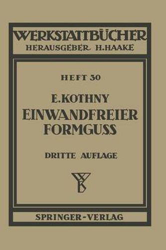 Cover image for Einwandfreier Formguss