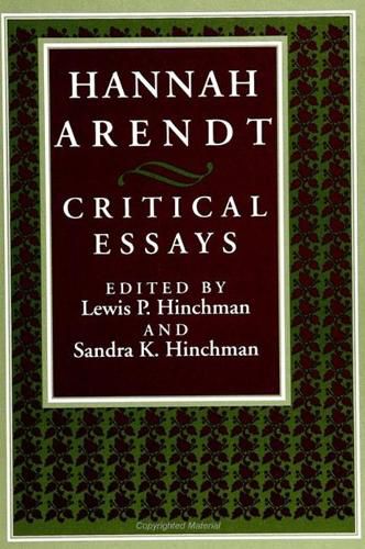 Cover image for Hannah Arendt: Critical Essays