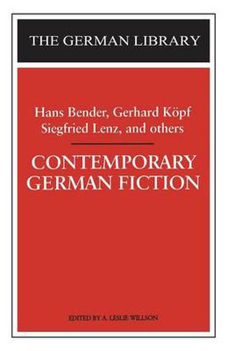 Cover image for Contemporary German Fiction: Hans Bender, Gerhard Koepf, Siegfried Lenz, and others