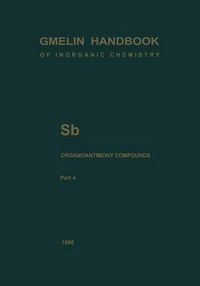 Cover image for Sb Organoantimony Compounds Part 4: Compounds of Pentavalent Antimony with Three Sb-C Bonds