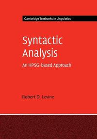 Cover image for Syntactic Analysis: An HPSG-based Approach