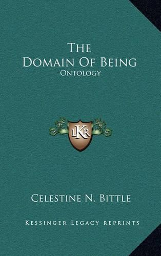 Cover image for The Domain of Being: Ontology