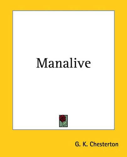 Cover image for Manalive