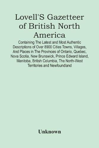 Cover image for Lovell'S Gazetteer Of British North America