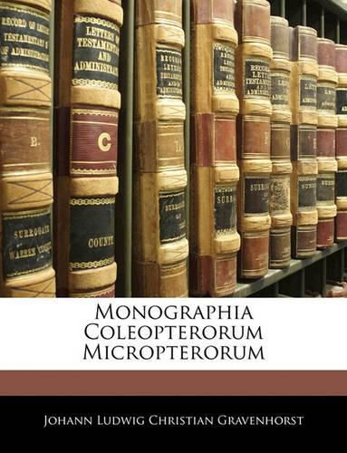 Cover image for Monographia Coleopterorum Micropterorum