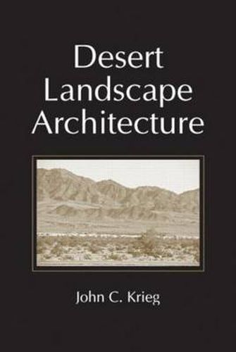 Cover image for Desert Landscape Architecture