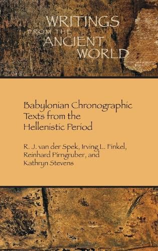 Cover image for Babylonian Chronographic Texts from the Hellenistic Period