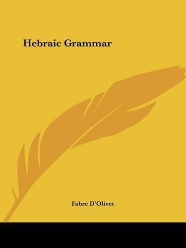 Cover image for Hebraic Grammar