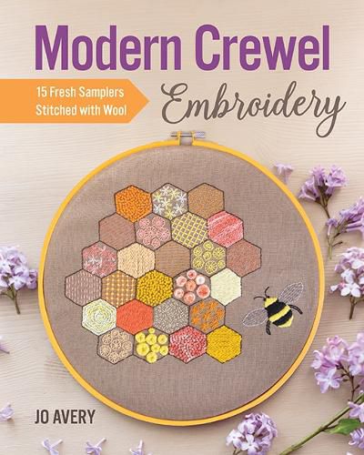 Cover image for Modern Crewel Embroidery: 15 Fresh Samplers Stitched with Wool