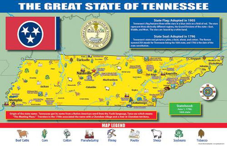 Cover image for Tennessee State Map