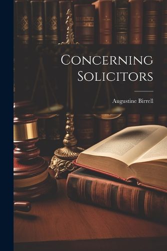 Cover image for Concerning Solicitors