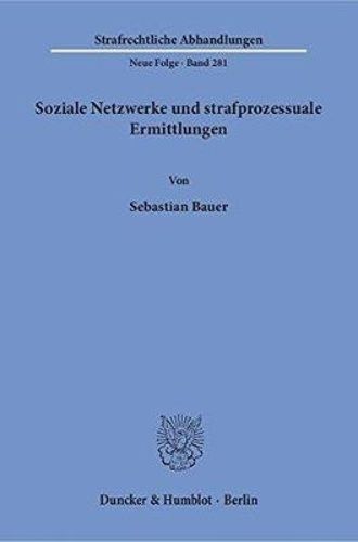 Cover image for Soziale Netzwerke Und Strafprozessuale Ermittlungen