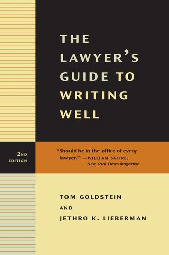 Cover image for The Lawyer's Guide to Writing Well