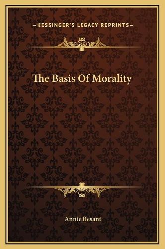 Cover image for The Basis of Morality