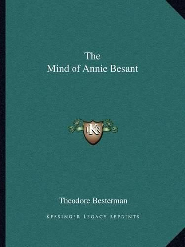 The Mind of Annie Besant