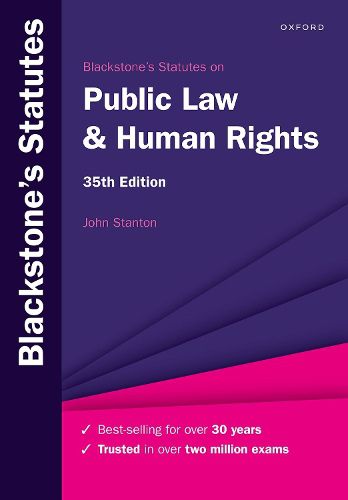 Cover image for Blackstone's Statutes on Public Law & Human Rights