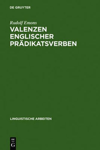 Cover image for Valenzen englischer Pradikatsverben