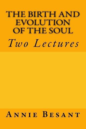 Cover image for The Birth and Evolution of the Soul: Two Lectures