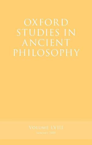 Cover image for Oxford Studies in Ancient Philosophy, Volume 58