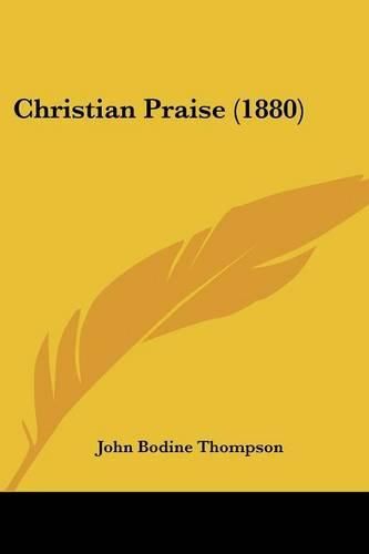 Cover image for Christian Praise (1880)