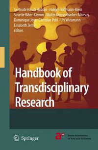 Cover image for Handbook of Transdisciplinary Research