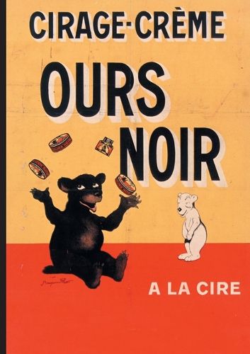 Cover image for Carnet Ligne Affiche Cirage-Creme Ours Noir