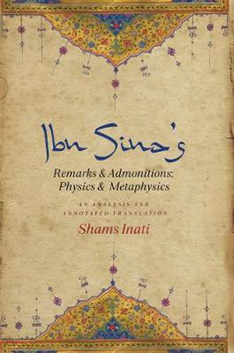 Cover image for Ibn Sina's Remarks and Admonitions: Physics and Metaphysics: An Analysis and Annotated Translation