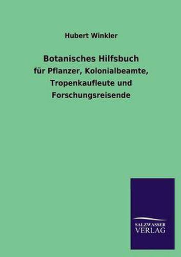 Cover image for Botanisches Hilfsbuch