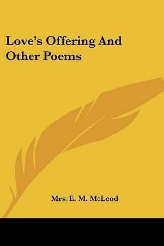 Cover image for Love's Offering and Other Poems