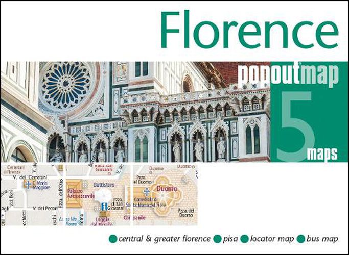 Cover image for Florence PopOut Map: Handy pocket size pop up city map of Florence